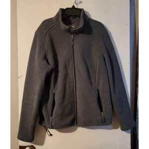 L.L.Bean Women's Polartec 200 Fleece Jacket Gray Zip Up Size Medium